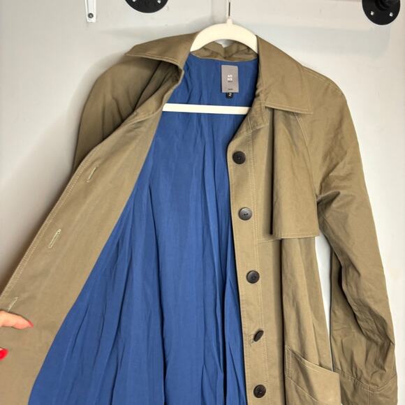 Anne Willi Paris Cotton Trench Coat Tan - Picture 8 of 13